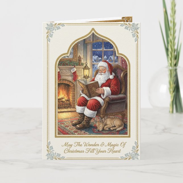 Cartes Pour Fêtes Annuelles Christmas Santa Clause (Devant)