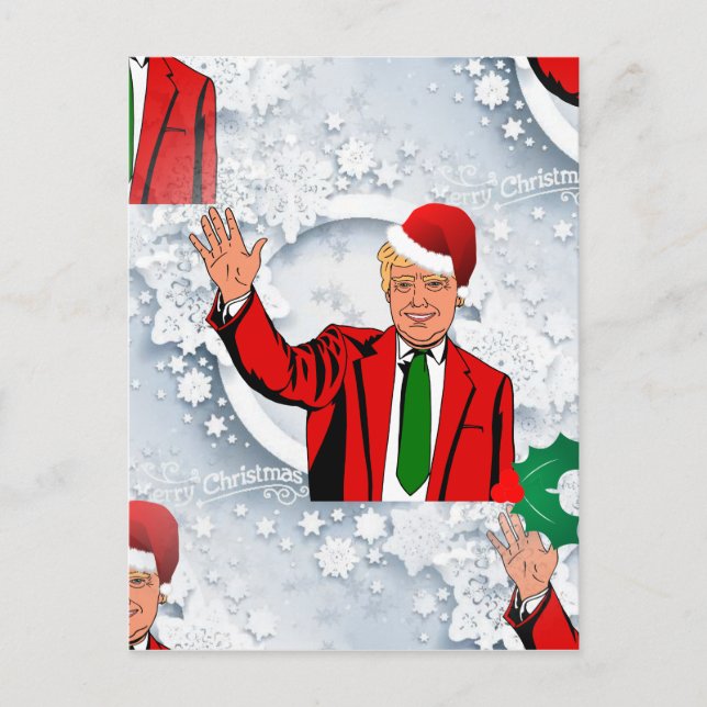 Cartes Pour Fêtes Annuelles christmas santa donald trump (Devant)
