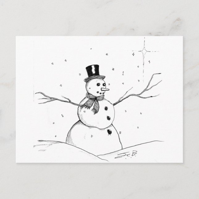 Cartes Pour Fêtes Annuelles Christmas Snow (Devant)