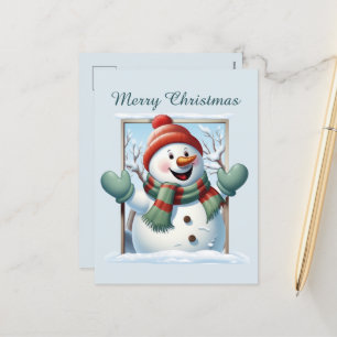 Cartes Pour Fêtes Annuelles Christmas snowkids ajouter texte aquarelle Holiday