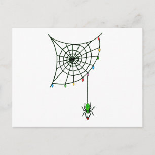 Cartes Pour Fêtes Annuelles Christmas Spider Web Lights Goth Holiday