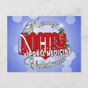 CARTES POUR FÊTES ANNUELLES CHRISTMAS SPORTS MÉDECINE DOCTEUR