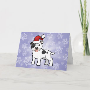 Cartes Pour Fêtes Annuelles Christmas Staffordshire Bull Terrier