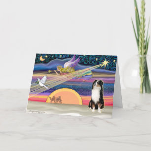 Cartes Pour Fêtes Annuelles Christmas Star - Australian Shepherd (Tri)