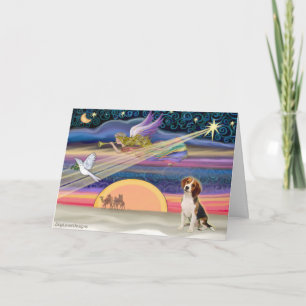 Cartes Pour Fêtes Annuelles Christmas Star - Pup Beagle