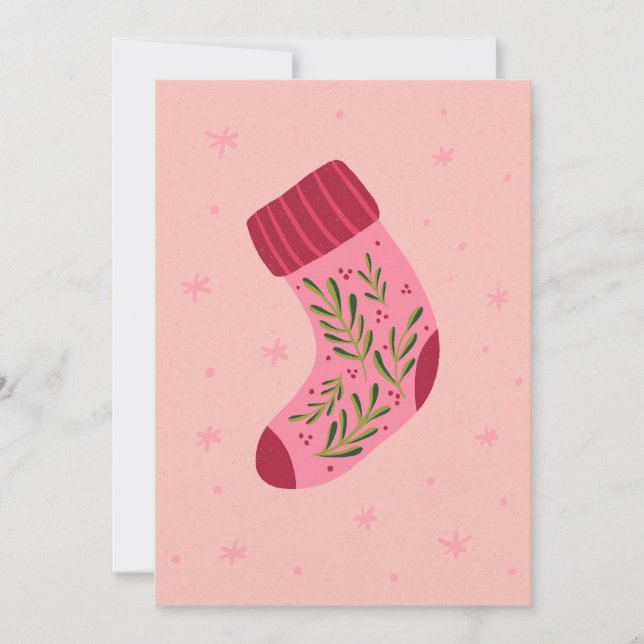 Cartes Pour Fêtes Annuelles Christmas Stocking (Devant)