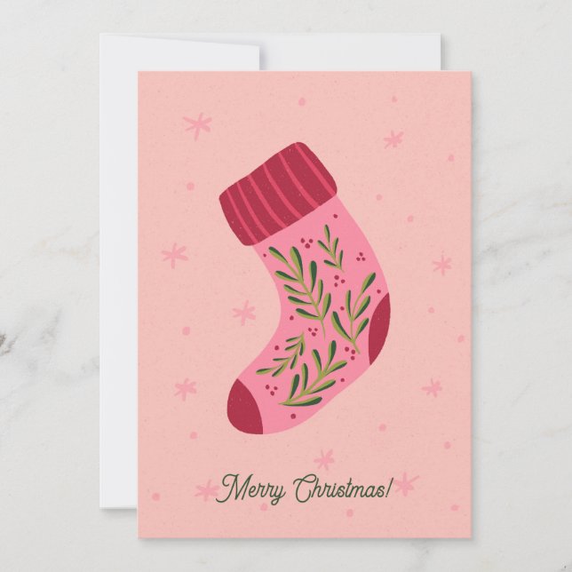 Cartes Pour Fêtes Annuelles Christmas Stocking (Devant)