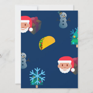 Cartes Pour Fêtes Annuelles christmas taco emoji