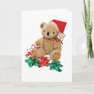 Cartes Pour Fêtes Annuelles Christmas teddy bear - card