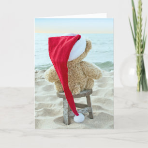 Cartes Pour Fêtes Annuelles Christmas Teddy Bear Miss You Holiday Card