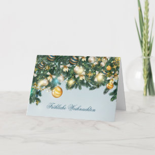 Cartes Pour Fêtes Annuelles Christmas tree, baubles