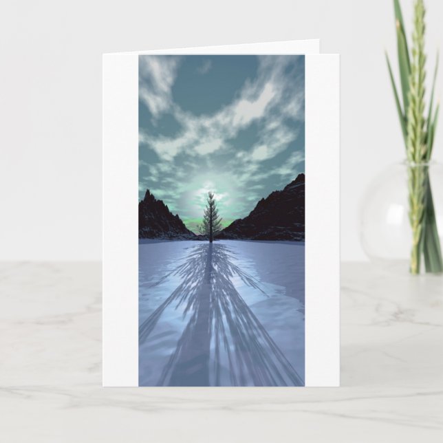 Cartes Pour Fêtes Annuelles Christmas Tree Shadow (Devant)