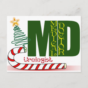 CARTES POUR FÊTES ANNUELLES CHRISTMAS UROLOGISTE - MÉDECIN - MD
