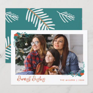 Cartes Pour Fêtes Annuelles Christmas Warmest Warmest Family Photo Holiday Car