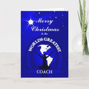 Cartes Pour Fêtes Annuelles Christmas Worlds Greatest Coach