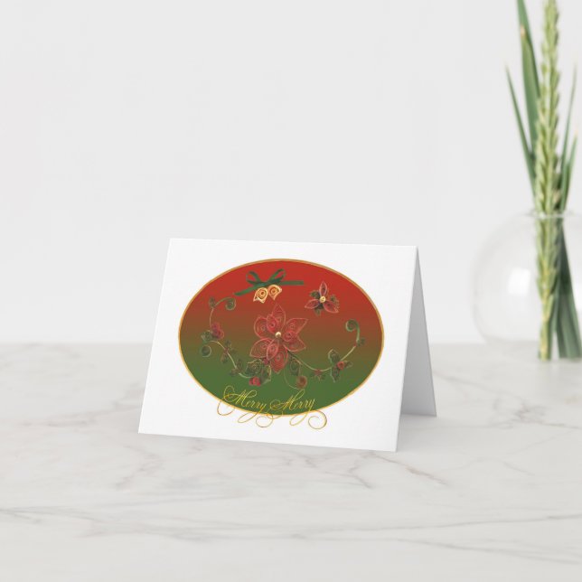 Cartes Pour Fêtes Annuelles ChristmasQuill (Devant)