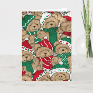 Cartes Pour Fêtes Annuelles ChristmasTeddys
