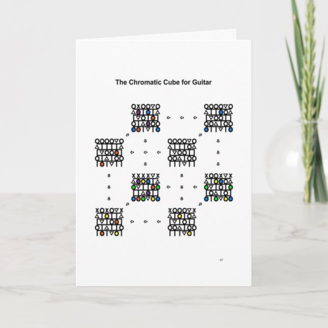 Cartes Pour Fêtes Annuelles Chromatic Cube for Guitar (Devant)