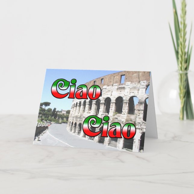 Cartes Pour Fêtes Annuelles Ciao (Devant)
