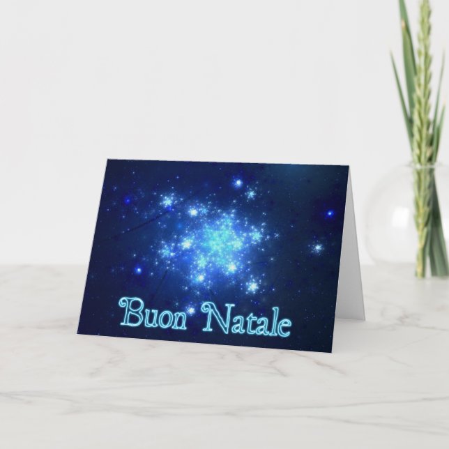 Cartes Pour Fêtes Annuelles Ciel nocturne (Devant)
