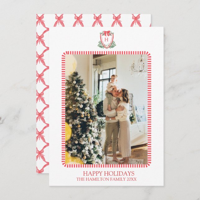 Cartes Pour Fêtes Annuelles Cimetière de Noël Monogramme Photo Grandmillentena (Devant / Derrière)