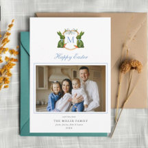 Cimetière monogramme avec lapin opiaire Photo Pâqu