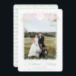 Cartes Pour Fêtes Annuelles Cimier rose en ruban Vert Vintage Noël Photo<br><div class="desc">Pink Ribbon Crest Greenery Vintage Christmas Photo Holiday Card. Cette belle carte photo de Noël présente de la verdure aquarelle avec un ruban rose doux et de la crête comme cadre pour une photo. Il est parfait si vous cherchez une carte photo classique, sud, petit-millénaire de Noël. M'envoyer un message...</div>