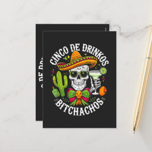 Cartes Pour Fêtes Annuelles Cinco De Drinko Bitchachos