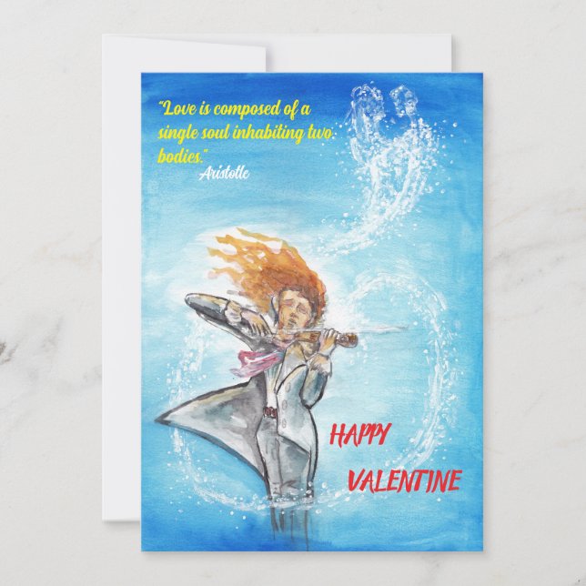 Cartes Pour Fêtes Annuelles Citation Beau Âme de la Saint-Valentin  (Devant)