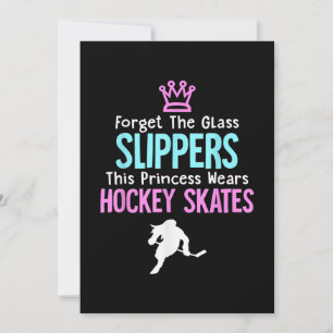 Cartes Pour Fêtes Annuelles Citation Cadeau Femme de hockey sur glace mignonne