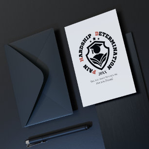 Cartes Pour Fêtes Annuelles Citation de doctorat drôle Douleur, Peine, Détermi