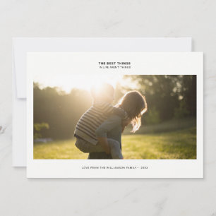 Cartes Pour Fêtes Annuelles Citation de la gratitude moderne   Points de vacan