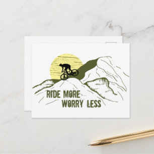 Cartes Pour Fêtes Annuelles Citation de VTT motivationnelle - Cyclisme drôle