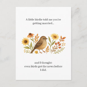 Cartes Pour Fêtes Annuelles Citation drôle de mariage de Birdie Mariage sarc