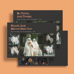 Cartes Pour Fêtes Annuelles Citation mignonne d'Halloween 9 Photo de famille N