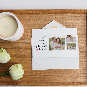 Cartes Pour Fêtes Annuelles Citation romantique du collage moderne