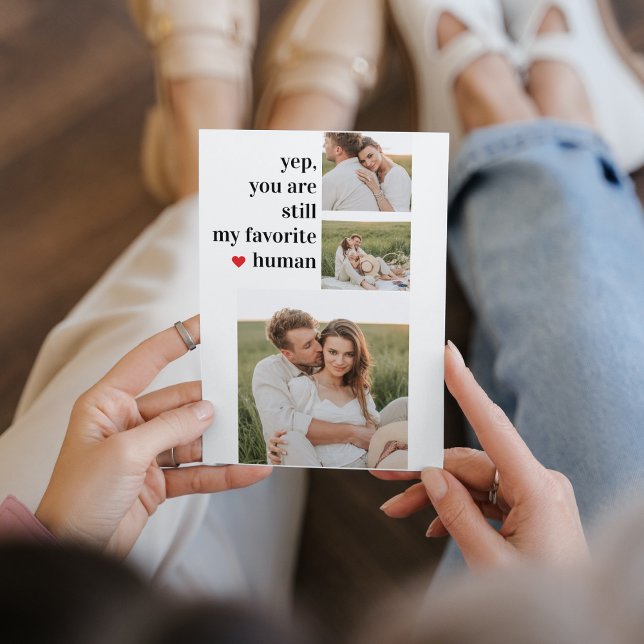 Cartes Pour Fêtes Annuelles Citation romantique du collage moderne (Créateur téléchargé)