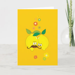 Cartes Pour Fêtes Annuelles citron d'amour, heureuse Sainte-Valentin
