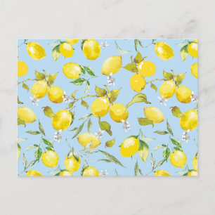 Cartes Pour Fêtes Annuelles citrons aquarelle 4
