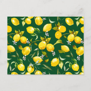 Cartes Pour Fêtes Annuelles citrons d'aquarelle 9