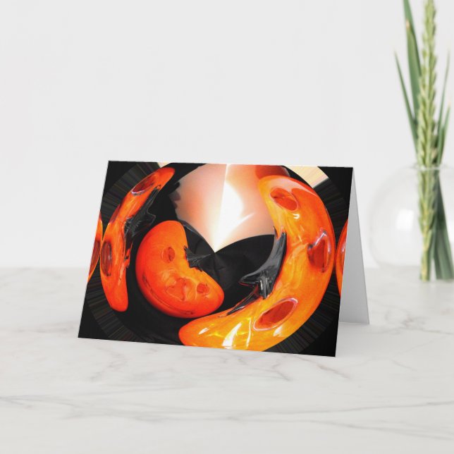 Cartes Pour Fêtes Annuelles Citrouille (Devant)