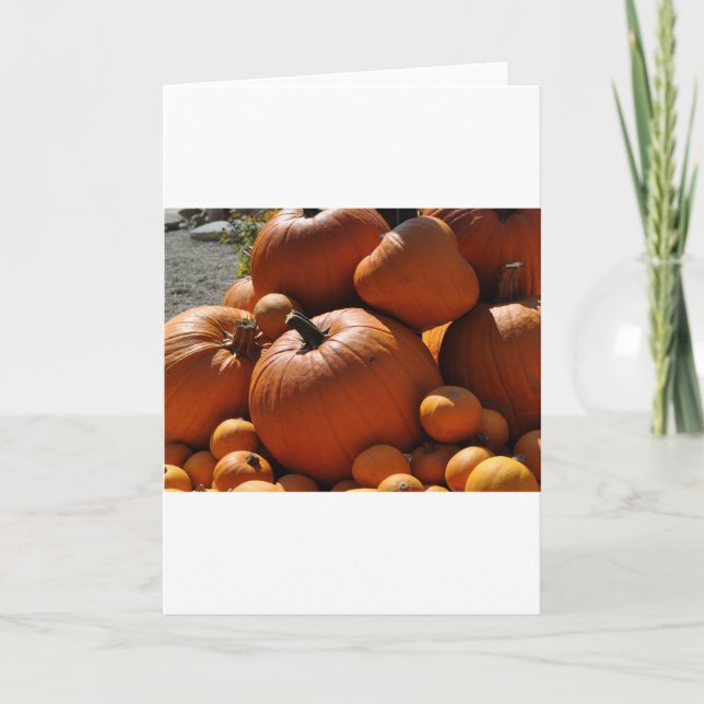 Cartes Pour Fêtes Annuelles citrouille (Devant)