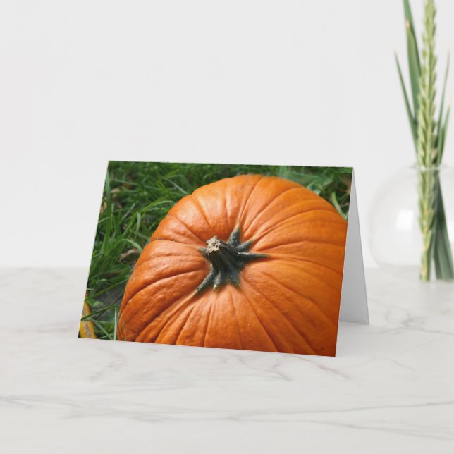 Cartes Pour Fêtes Annuelles Citrouille (Devant)