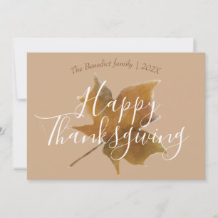 Cartes Pour Fêtes Annuelles Citrouille automne automne feuilles bon thanksgivi