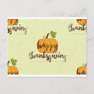 Cartes Pour Fêtes Annuelles citrouille bon thanksgiving