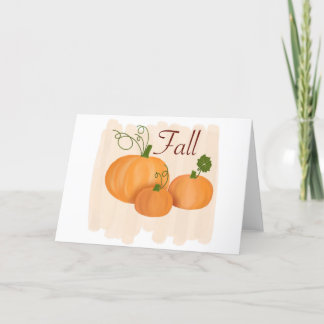 Cartes Pour Fêtes Annuelles Citrouille d'automne