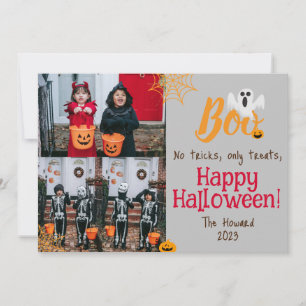 Cartes Pour Fêtes Annuelles Citrouille de Boo jack-o-lanterne Halloween Photom