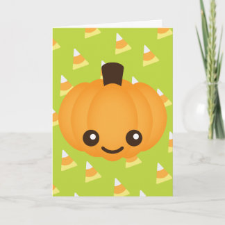 Cartes Pour Fêtes Annuelles Citrouille de Kawaii
