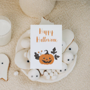 Cartes Pour Fêtes Annuelles Citrouille d'Halloween