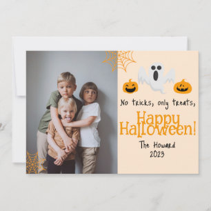 Cartes Pour Fêtes Annuelles citrouille jack-o-lanterne Joyeux Halloween Photo